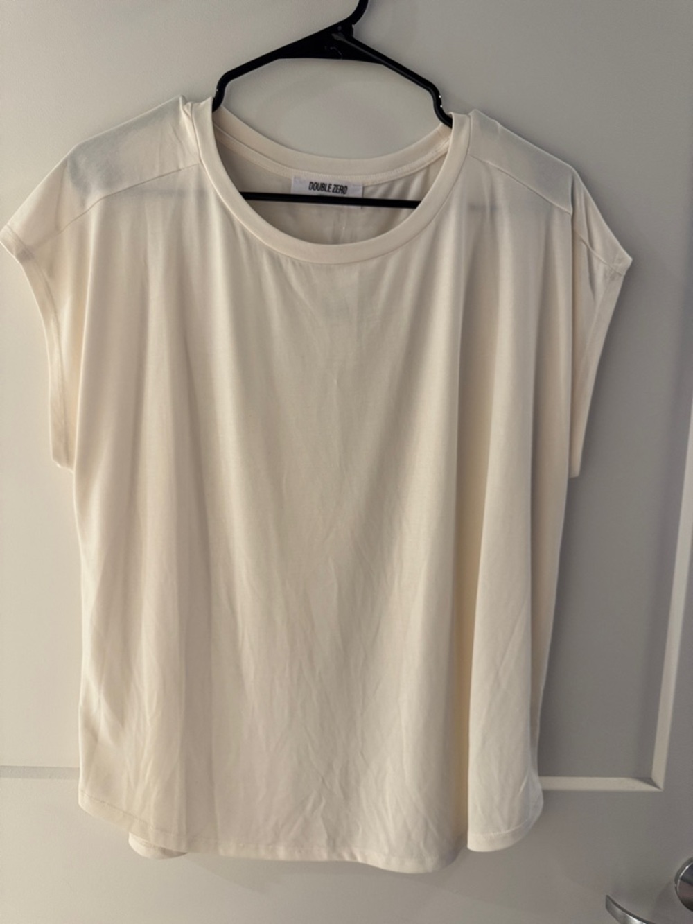 Double Zero Soft Cream Short Sleeve Scoop Neck Tee